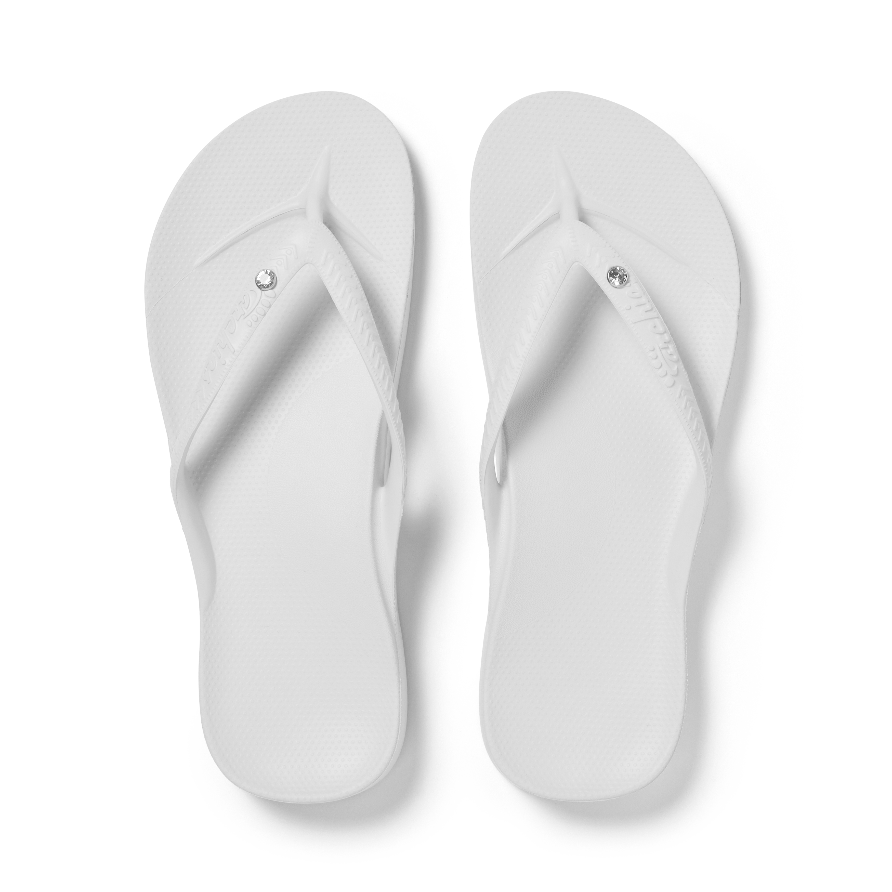 Arch Support Flip Flops - Classic - Crystal White 