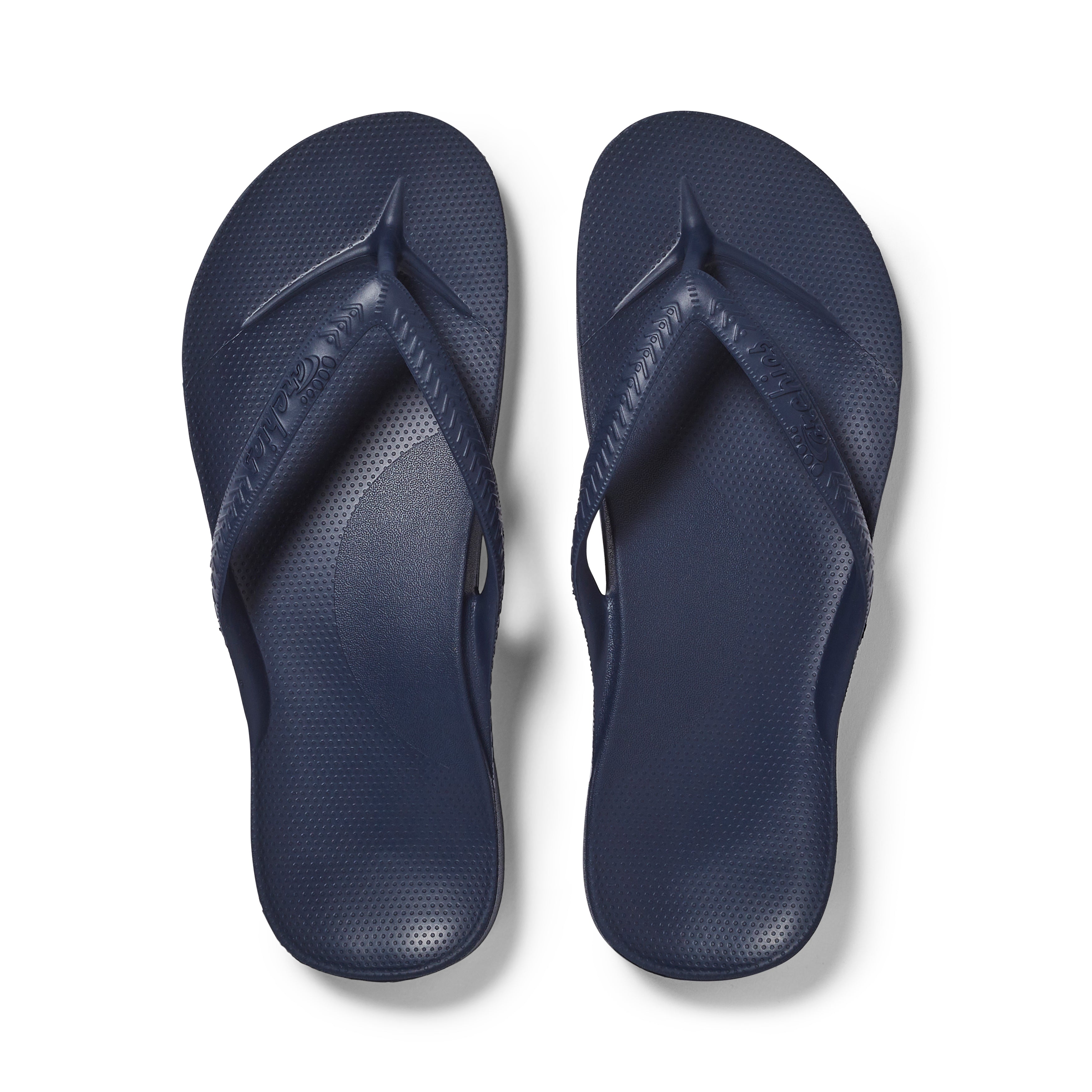Navy - Arch Support Flip Flops 